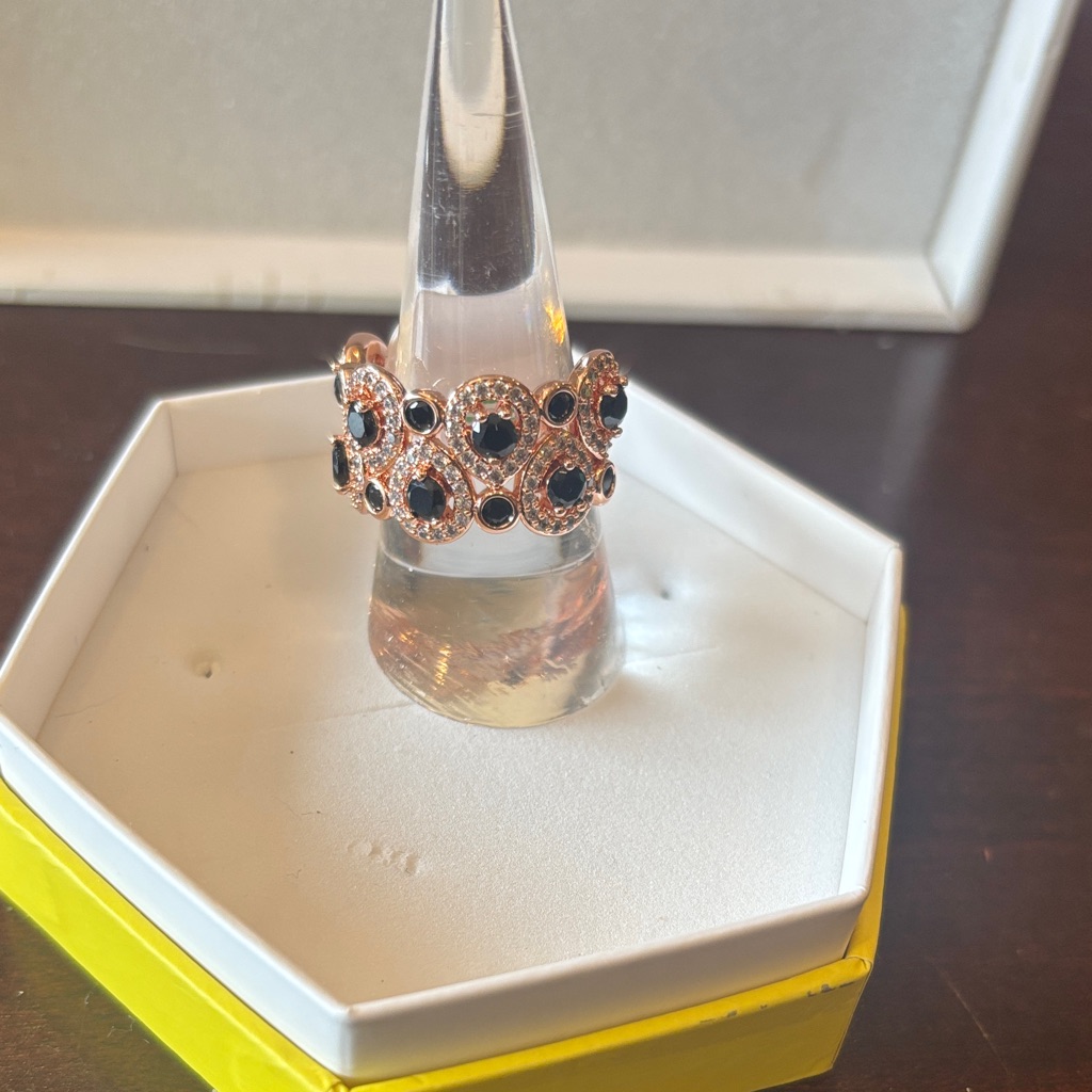 Rose Gold And Black Onyx